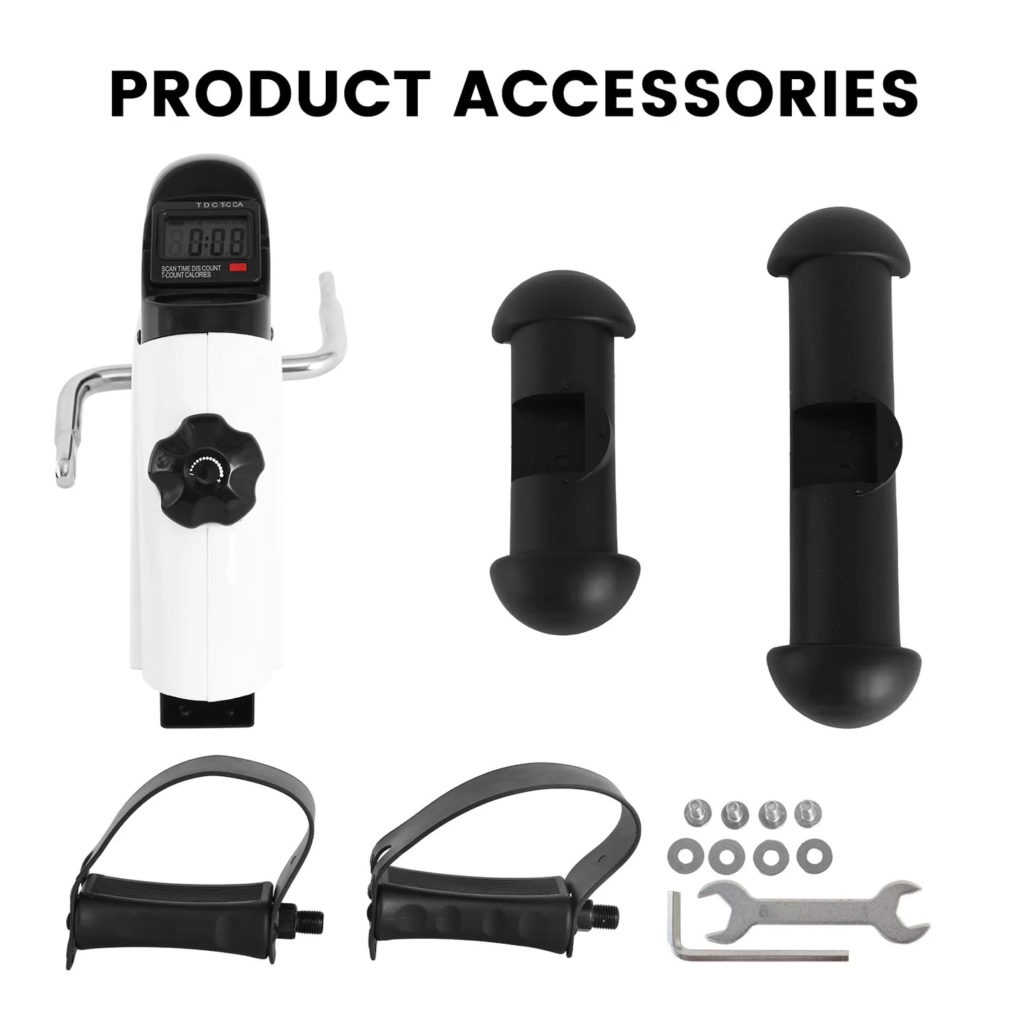 Mini Exercise Bike Under Desk With LCD Display Pedal Trainer