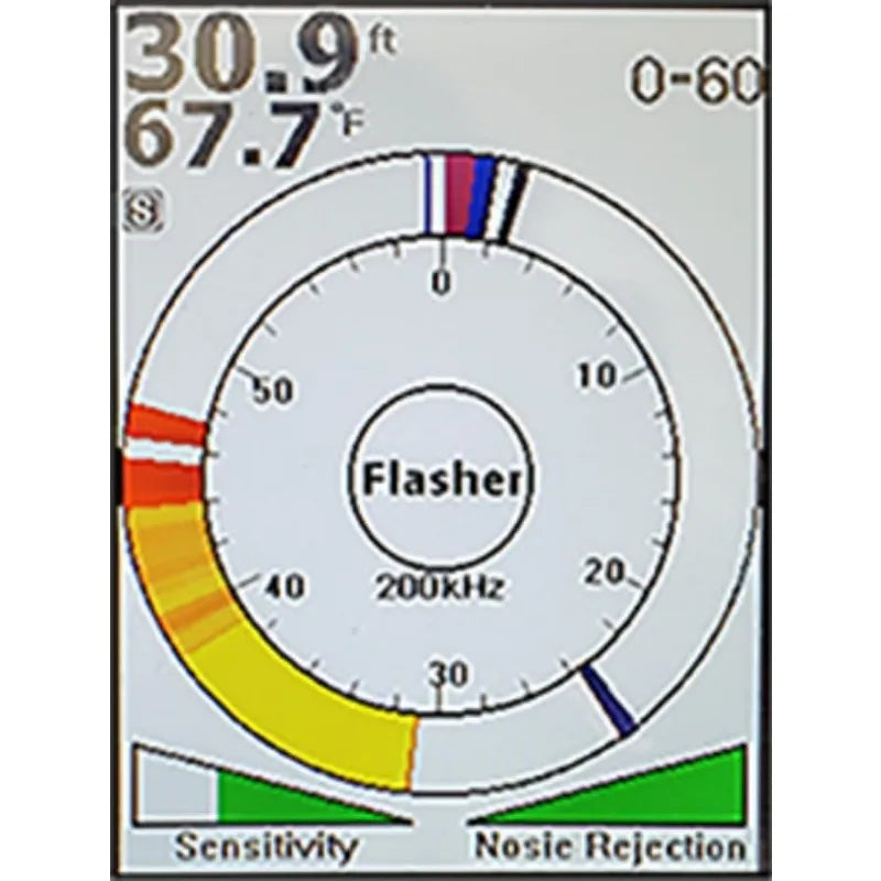 HawkEye Fishtrax 1C Fish Finder with HD Color Virtuview Display, Black/Red, 2" H x 1.6" W Screen Size