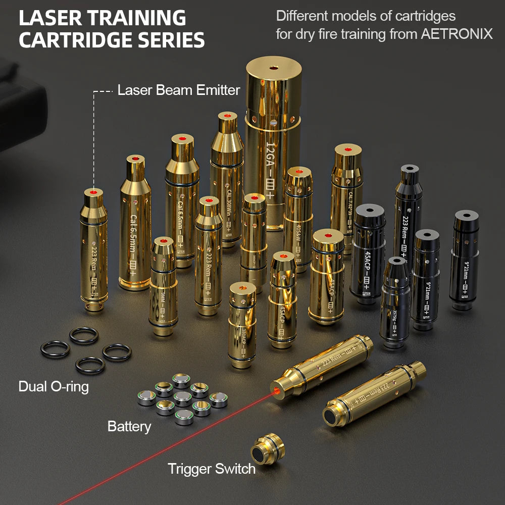 Hign-concerned 9mm Laser Training Cartridge Dry Fire Laser Trainer