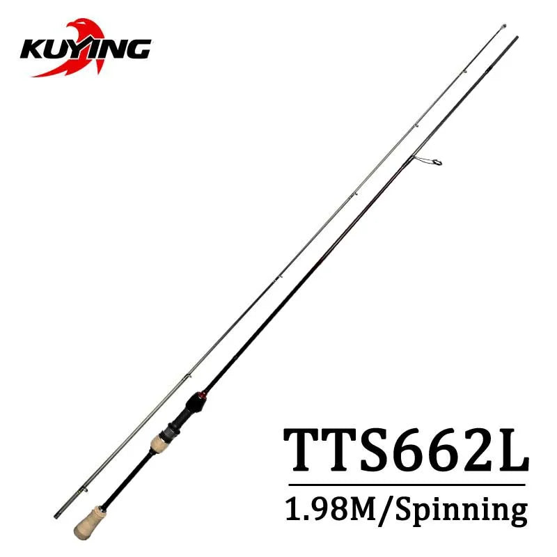 KUYING TETON 1.56m 1.8m 1.86m 1.9m 1.92m 1.98m Super Ultra Soft Light Baitcasting Casting Spinning Lure Fishing Rod Pole Combo