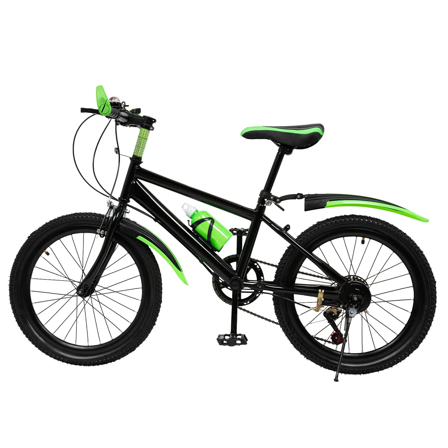 Fork Kids Mountain Bike 7 Speed Bicycle With Mudguards