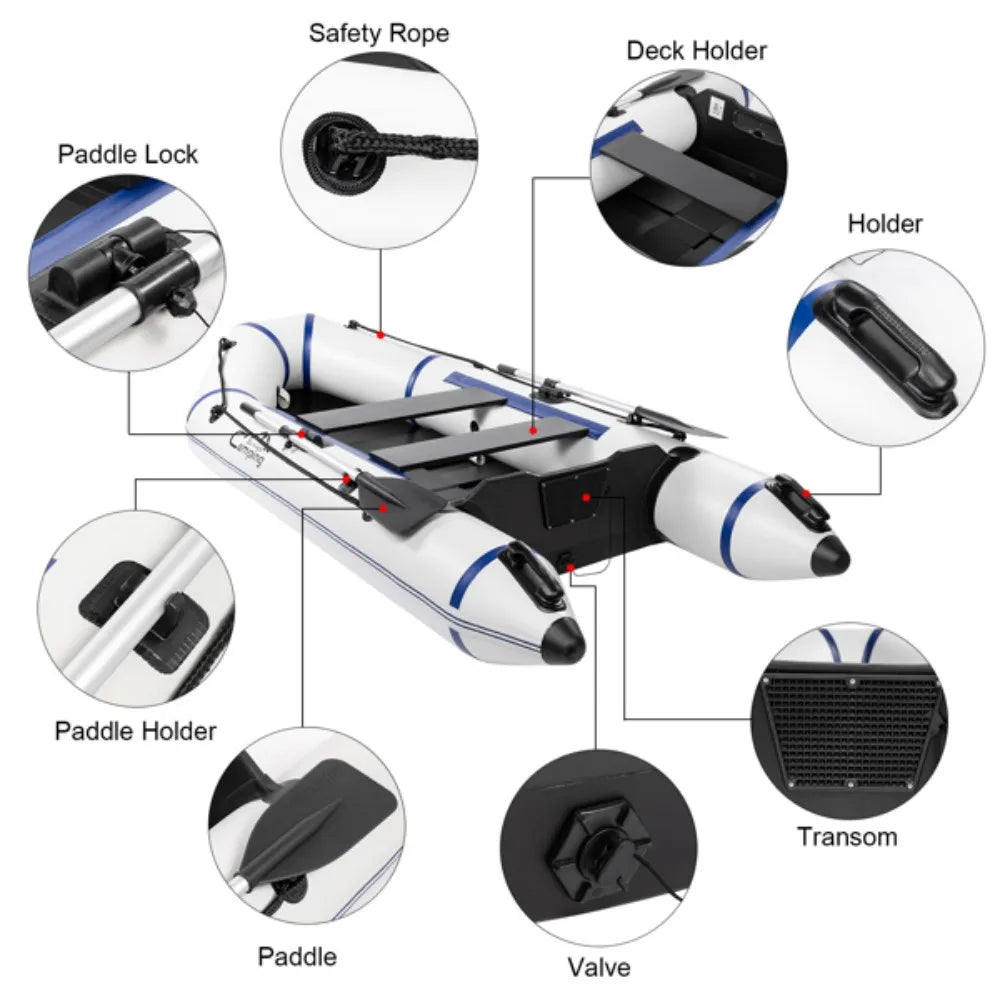 Recab Camping Survival Double Rowing Boat For Adult Water Rescue