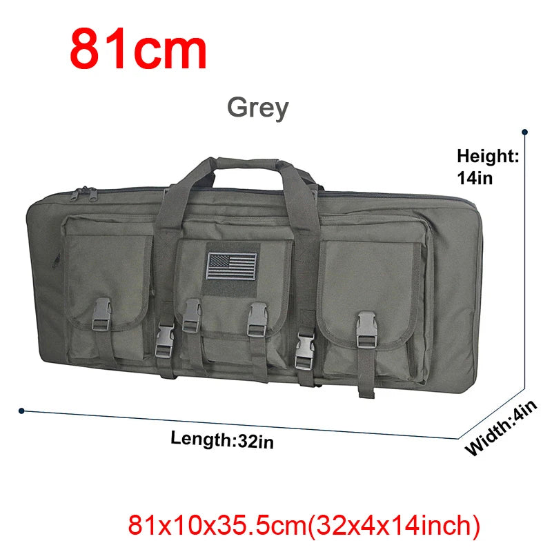 LQARMY Tactical Double Rifle Case Molle Sniper Gun Bag