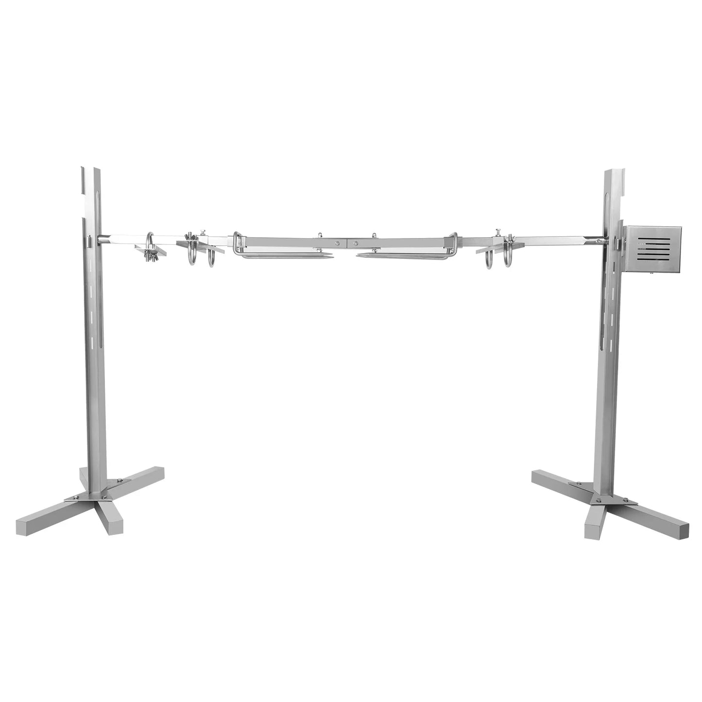 20/25W Electric BBQ Rack Rotisserie Grill Set Universal Roaster Stand Spit Rod BBQ Rack 40KG Load for Outdoor Picnic Camping