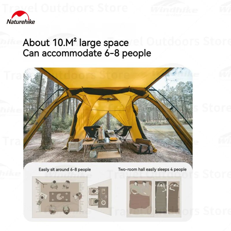 Naturehike Dune Two Person Four Season Ultralight Tent Chimney Window