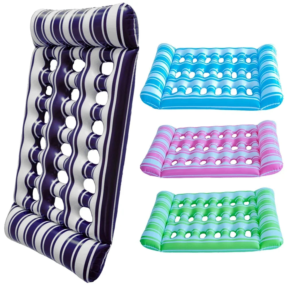 Shunmaii Inflatable Floating Bed Lounger for Pool Party
