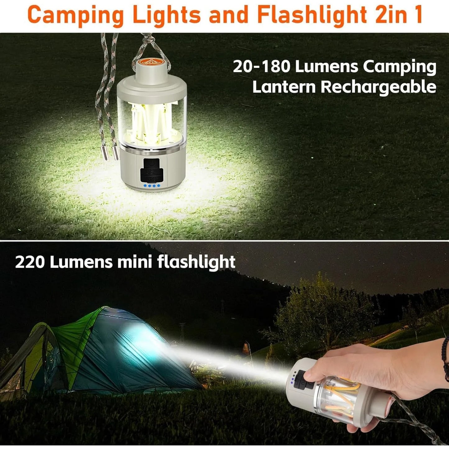 Hign Concerned LED Camping Lantern Rechargeable Light