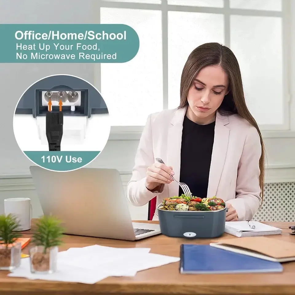 60W Electric Lunch Box Warmer Portable For Car And Home