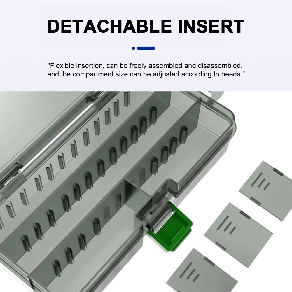 Fishing Tackle Box Large Capacity Waterproof Hook Storage Lure Bait Tray Storage Lure Bait Organizer Boxes Accessories Box