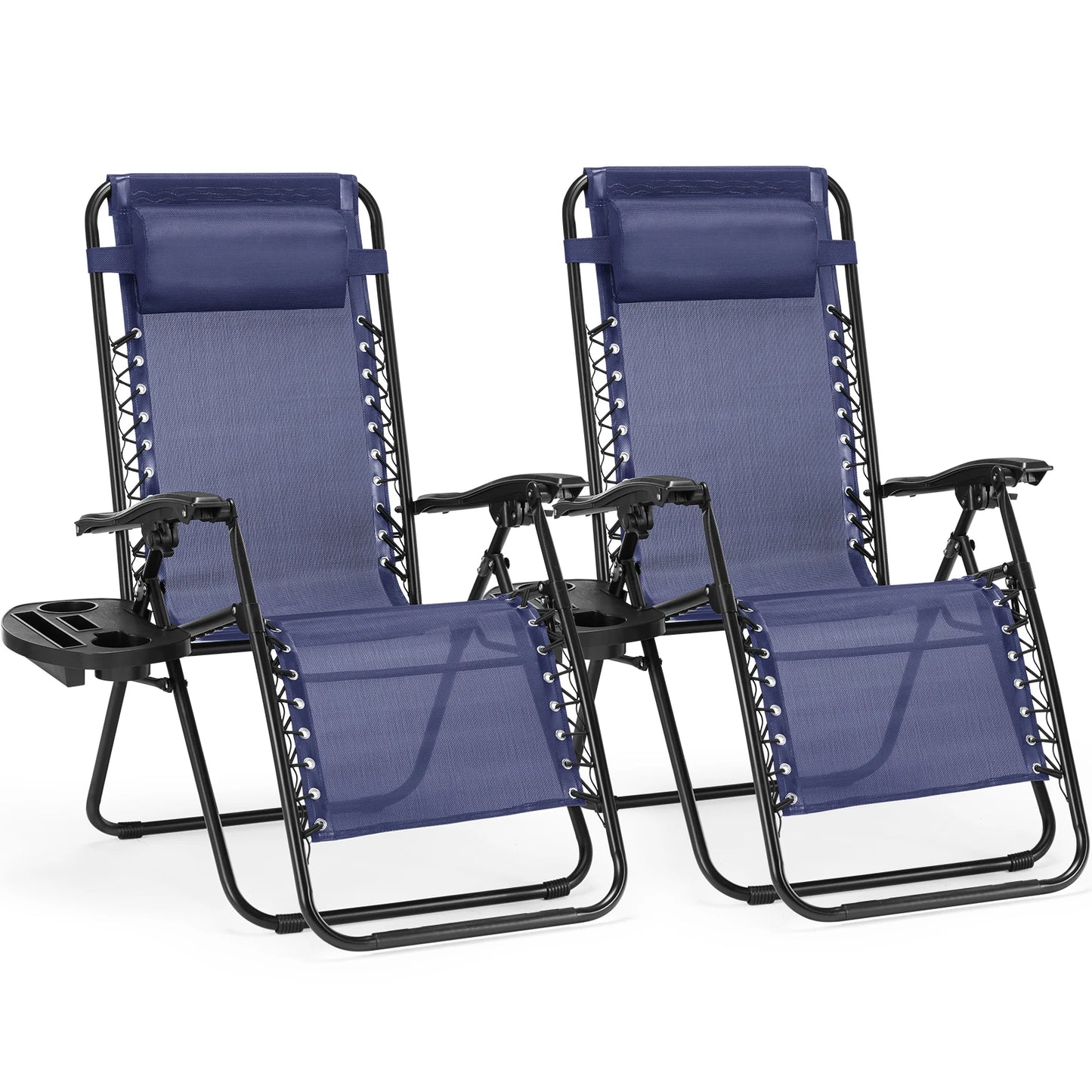 JHK Zero Gravity Portable Recliner Set of 2 for Outdoors