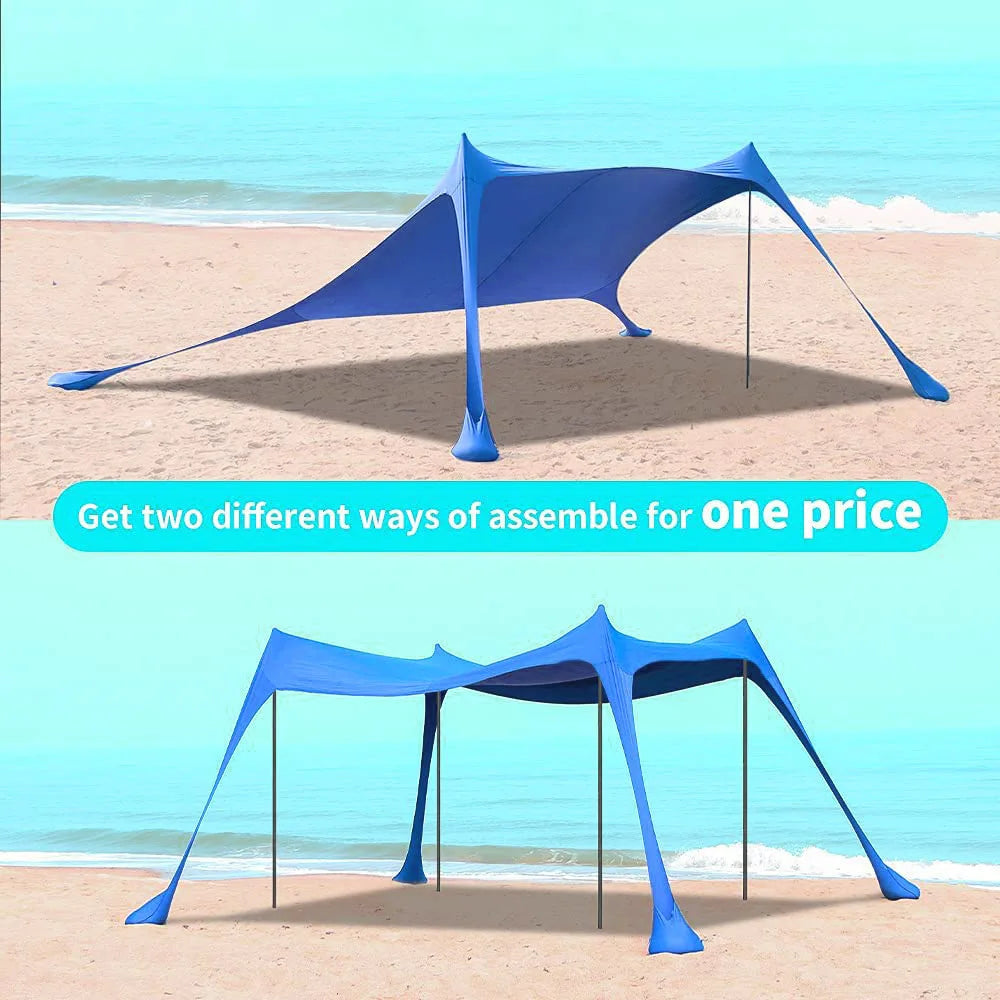 Building Outdoor Canopy Tent For Lawn Beach Camping Shade