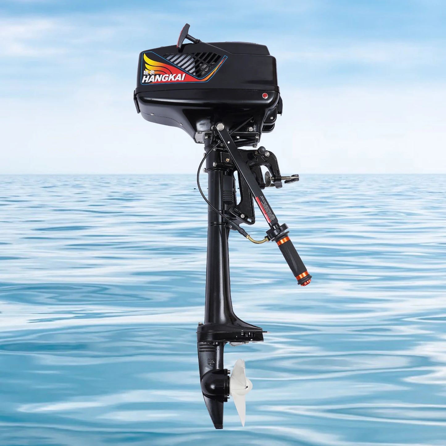 Outboard Fishing Engines Marine Engines 2 Stroke 3.6 HP Heavy Duty Cooled CDI Systems 55CC Water Cooled Half Air Cooled Systems