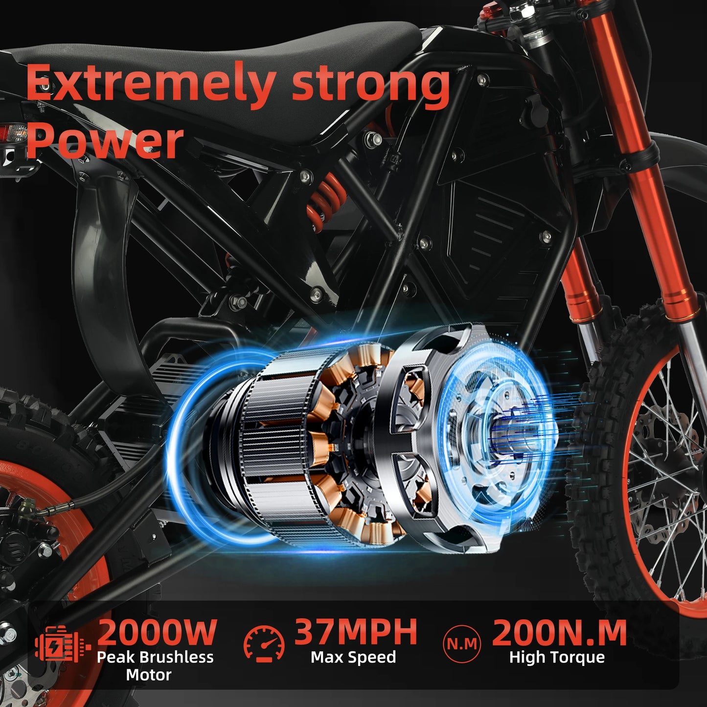 MS2 Electric Bicycle 2000W Fat Tire Ebike For Adults