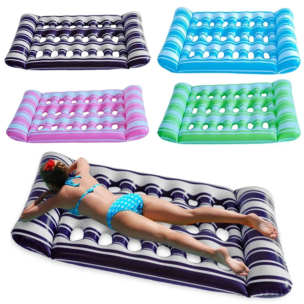 Shunmaii Inflatable Floating Bed Lounger for Pool Party