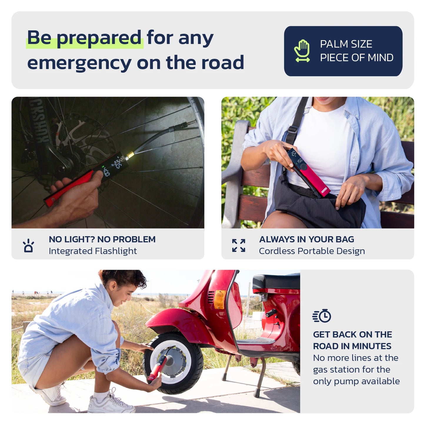 Woowind BP188 Electric Bike Pump Inflator 150 Psi Portable