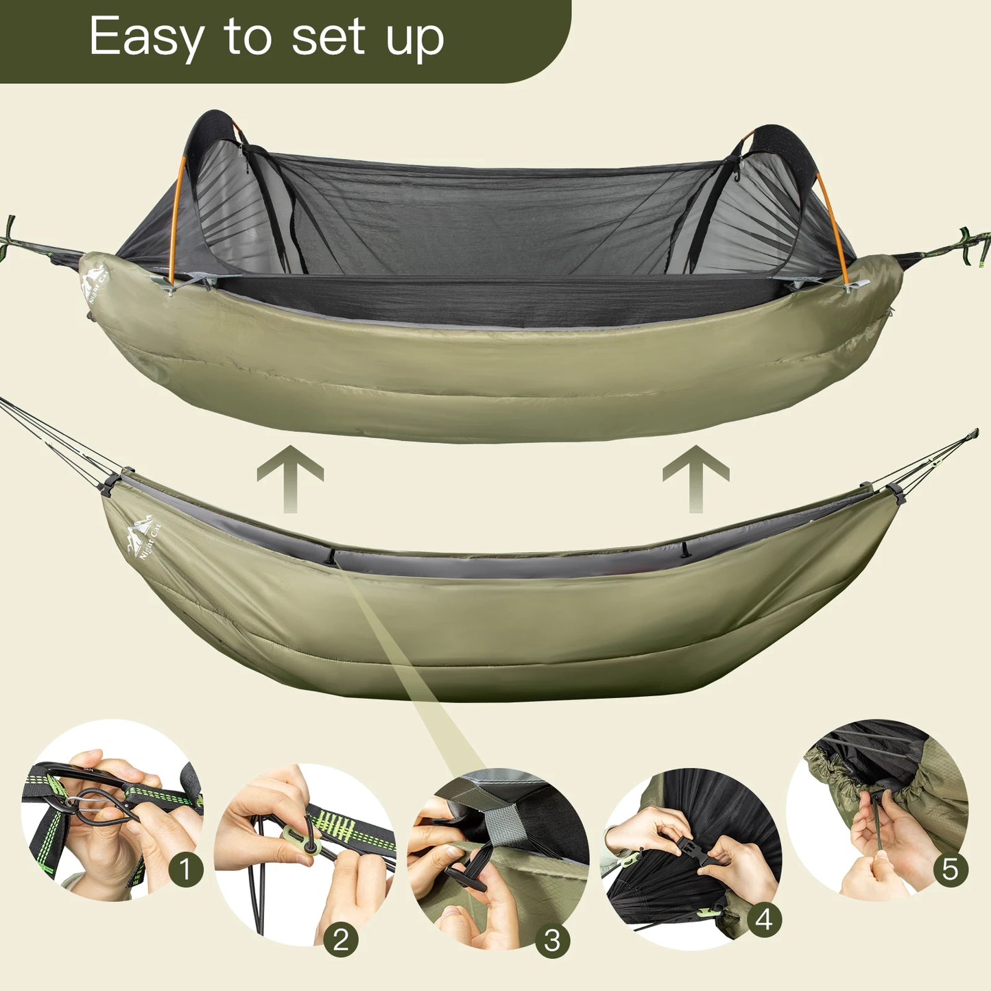 Hammock Underquilt Sleeping Bag Sleep System 4 Seasons Lightweight Warm