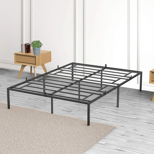 Hign-Concerned Modern Metal Bed Frame Reinforced Slats