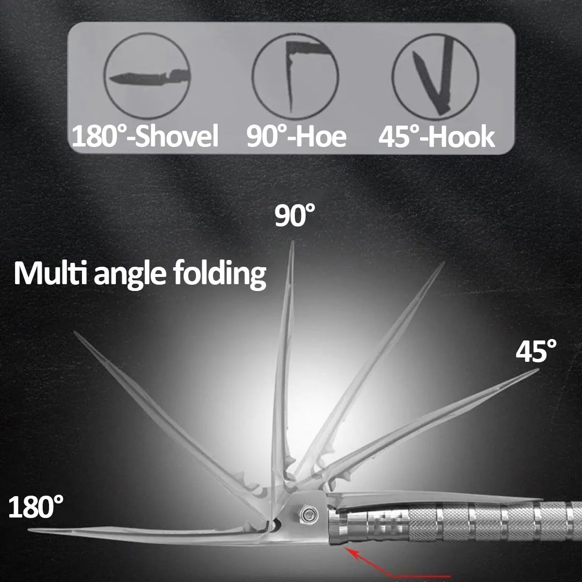 Skywolfeye Multipurpose Foldable Military Shovel Outdoor