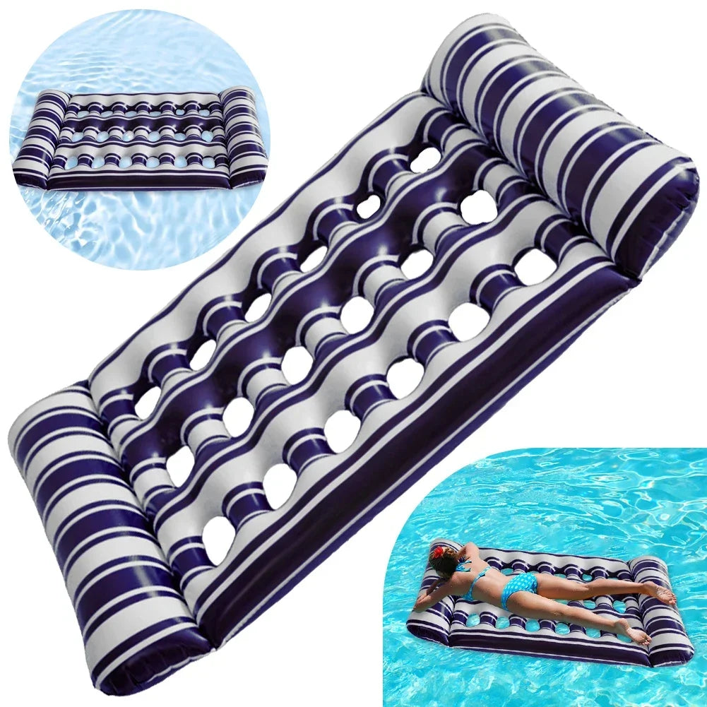 Shunmaii Inflatable Floating Bed Lounger for Pool Party