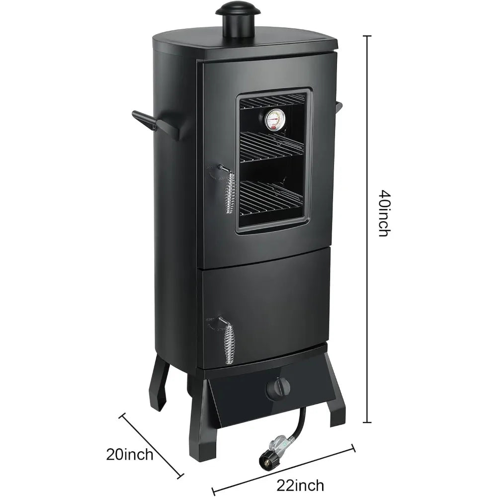 Hign-concerned Vertical Smoker with Temperature Control