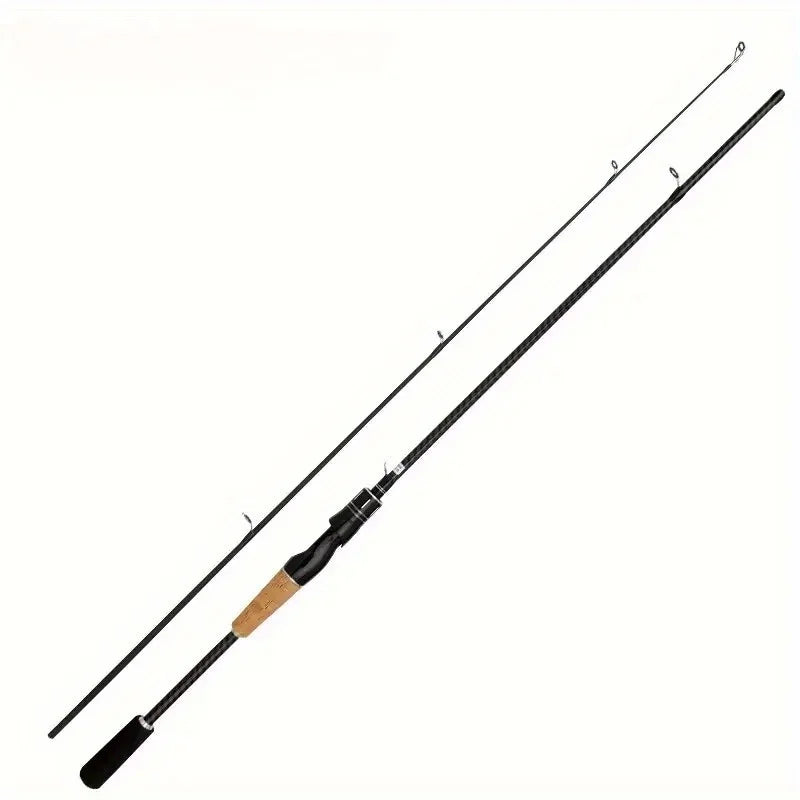 180cm Carbon Fiber Fishing Rod with Wooden Handle for All-Weather Outdoor Sports and Entertainment Gear