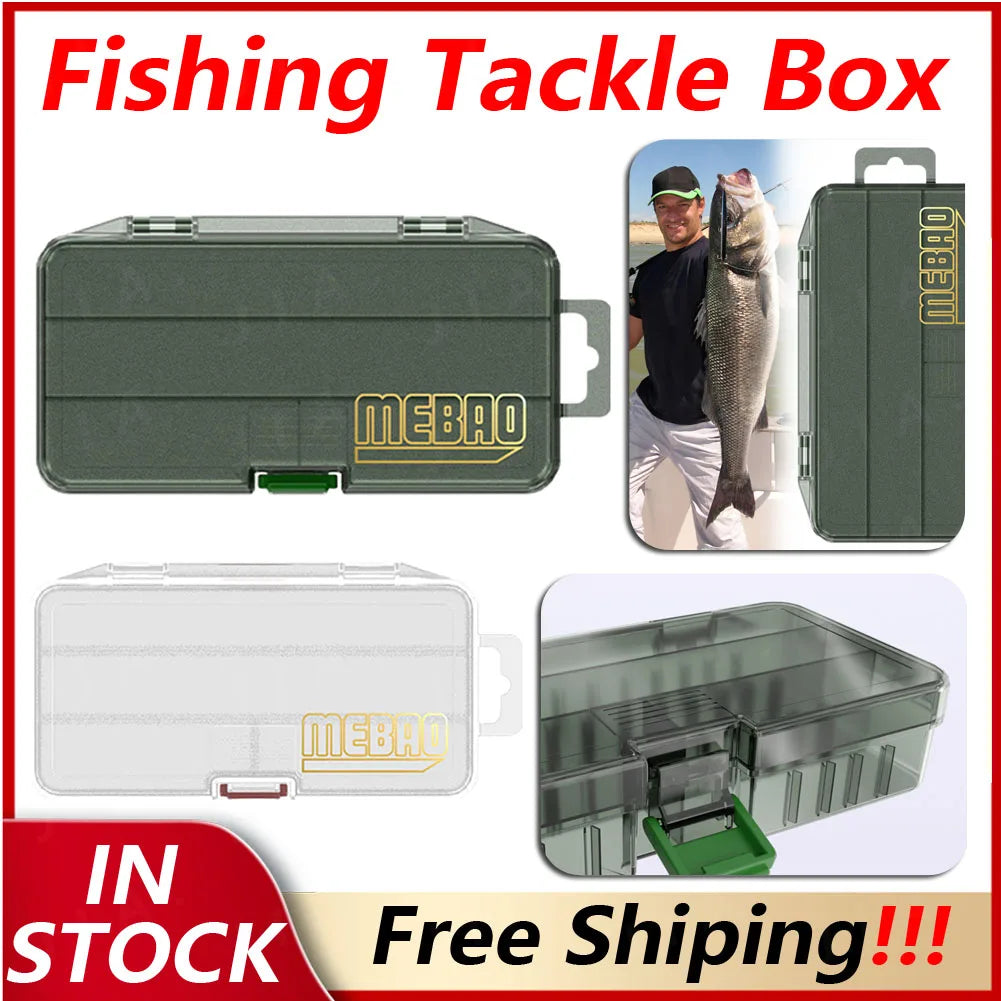 Fishing Tackle Box Large Capacity Waterproof Hook Storage Lure Bait Tray Storage Lure Bait Organizer Boxes Accessories Box