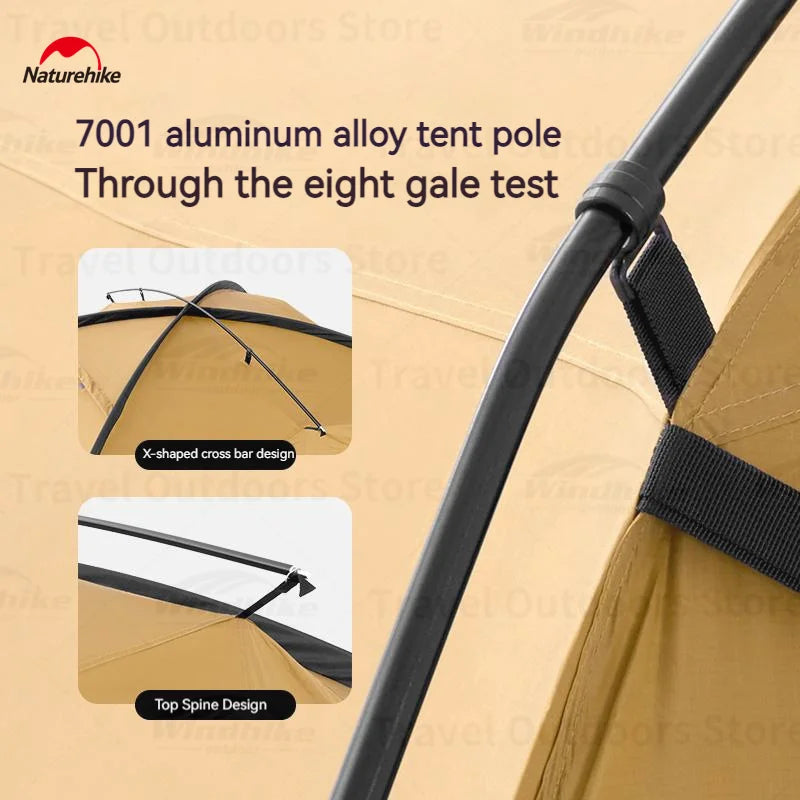 Naturehike Dune Two Person Four Season Ultralight Tent Chimney Window