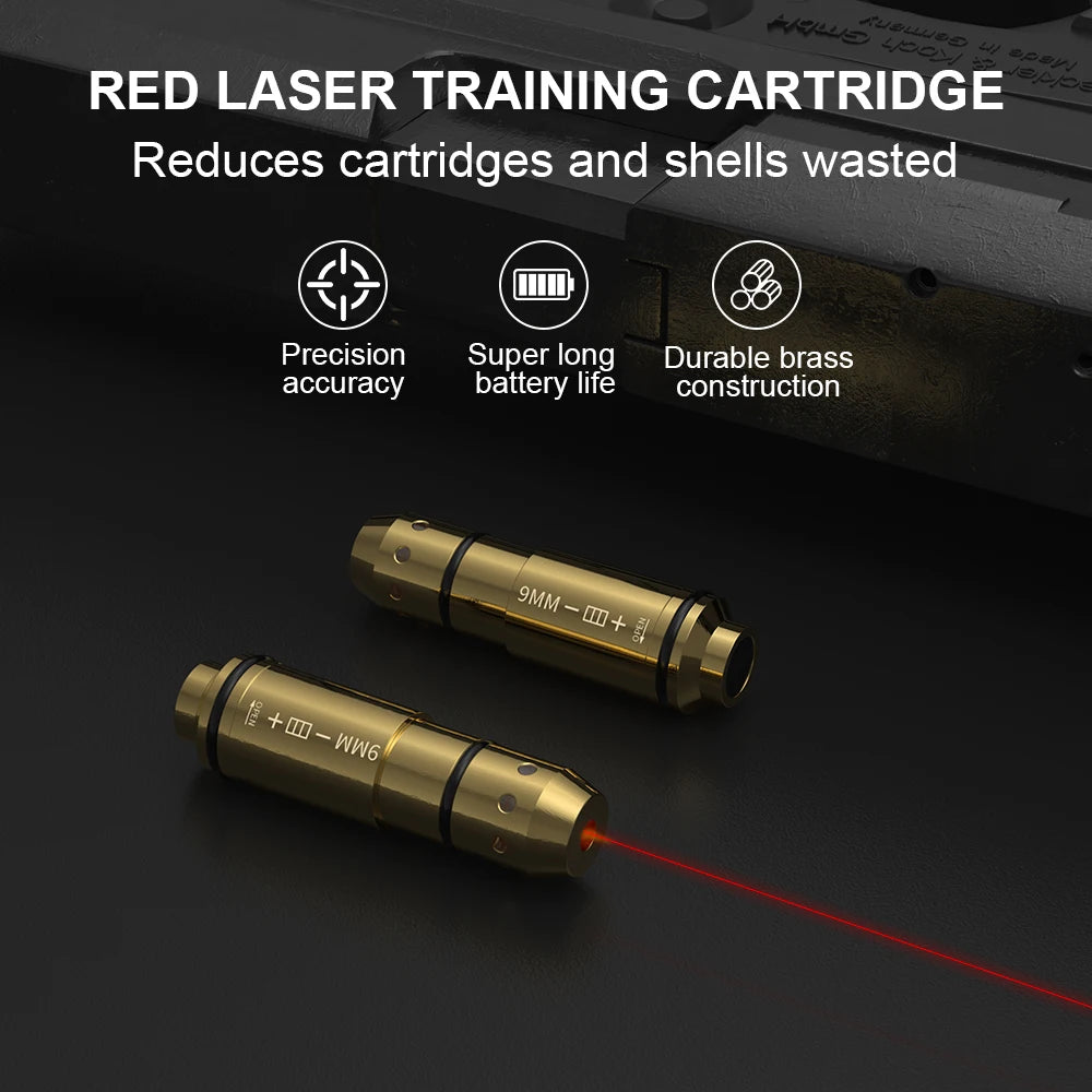 Hign-concerned 9mm Laser Training Cartridge Dry Fire Laser Trainer