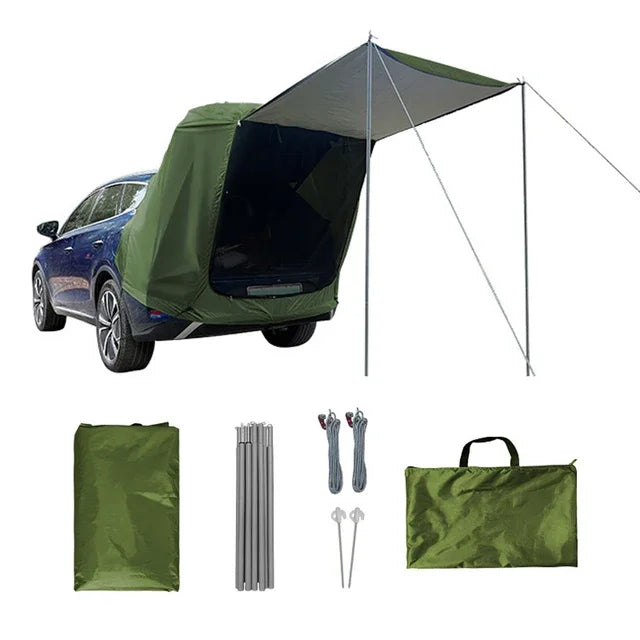 Outdoor Car Rear Tent With Canopy For Camping And Picnic