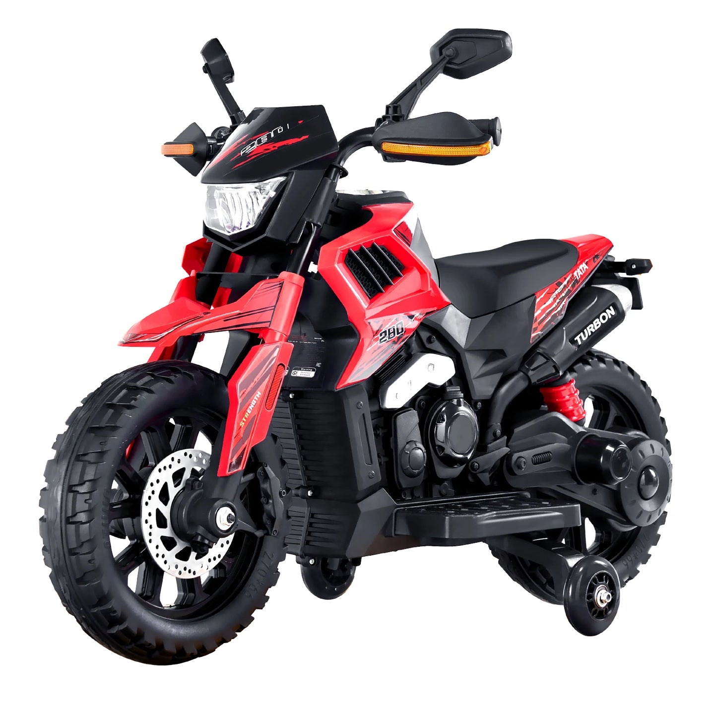 SucceBuy 6V 12V Kids Ride On Motorcycle With Bluetooth Headlight