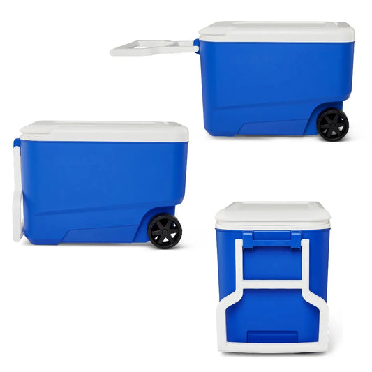 Hard Sided Rolling Cooler Rotomolded For Camping Adventures