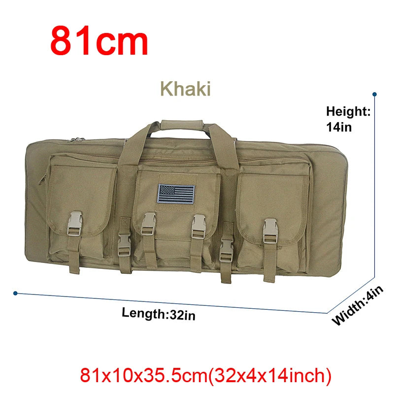 LQARMY Tactical Double Rifle Case Molle Sniper Gun Bag