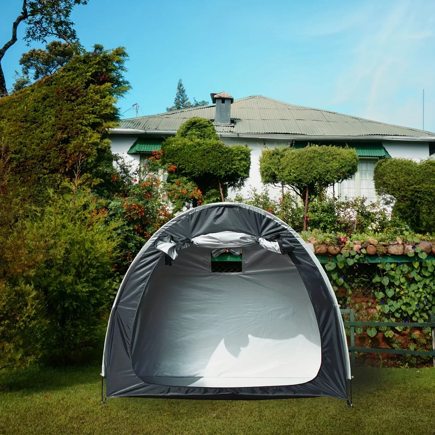Foldable Outdoor Bicycle Storage Tent Waterproof Shelter For Road Bikes