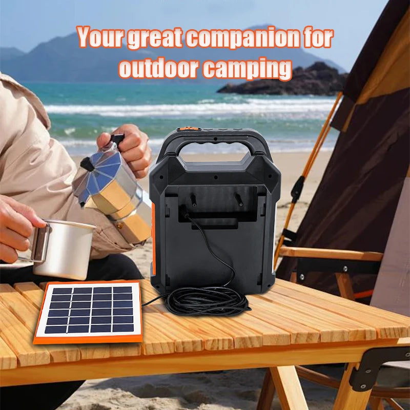 Portable Solar Lantern Radio 3600mAh Rechargeable Battery