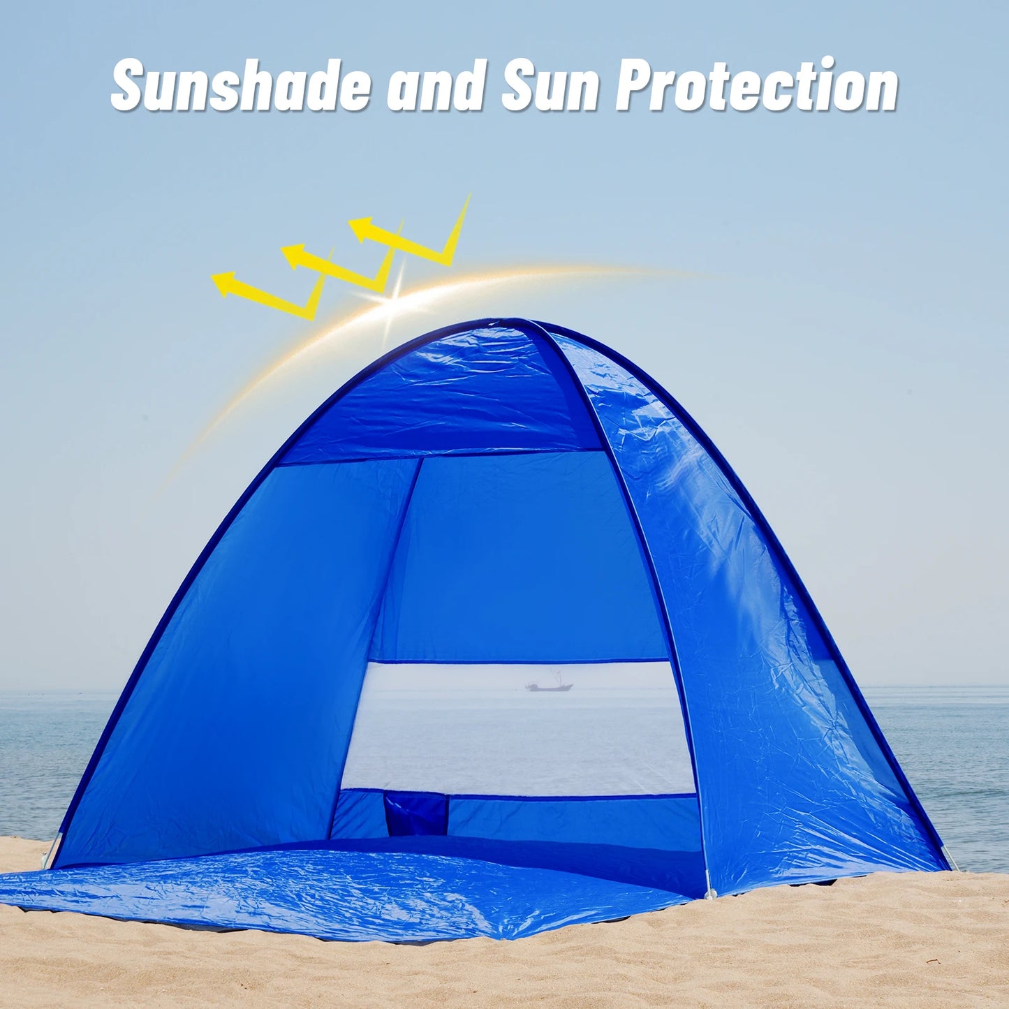 Pakicetus Pop-Up Beach Tent With Carry Bag For Outdoor Travel