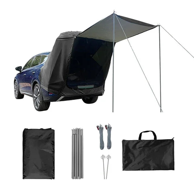 Outdoor Car Rear Tent With Canopy For Camping And Picnic