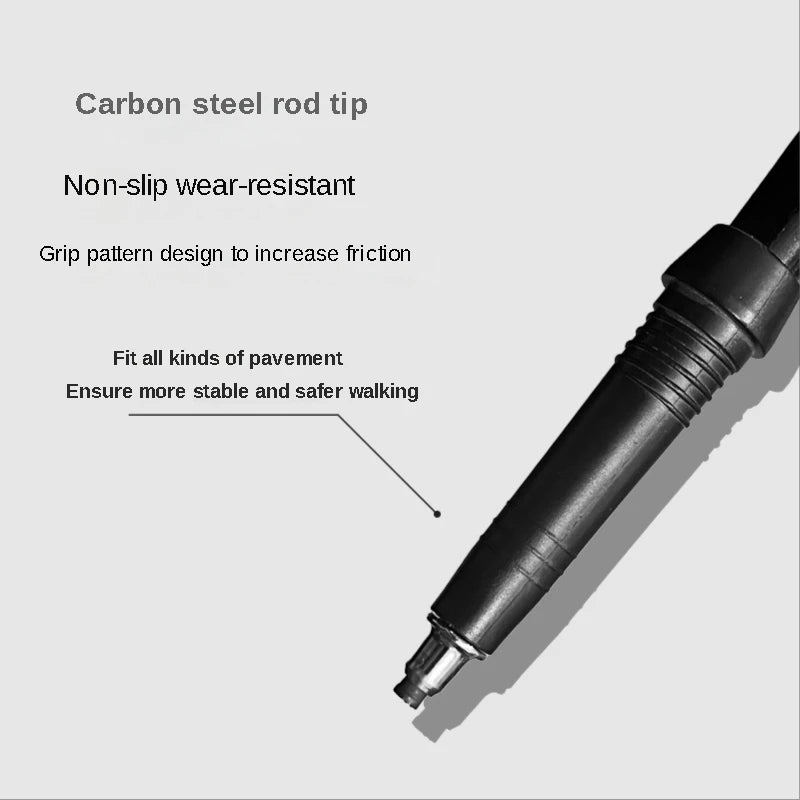 1pcs Aluminum Outdoor Hiking Anti Shock Walking Sticks Telescopic Trekking Climbing Poles Ultralight Walking Canes 135CM