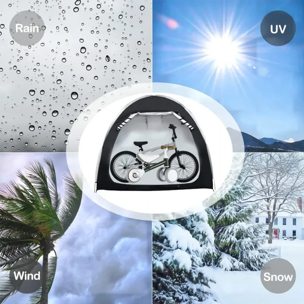 Foldable Outdoor Bicycle Storage Tent Waterproof Shelter For Road Bikes