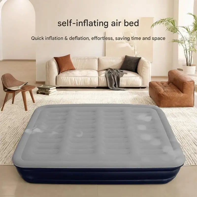 By Inflating Foldable Airbed Mattress With Built In Pump