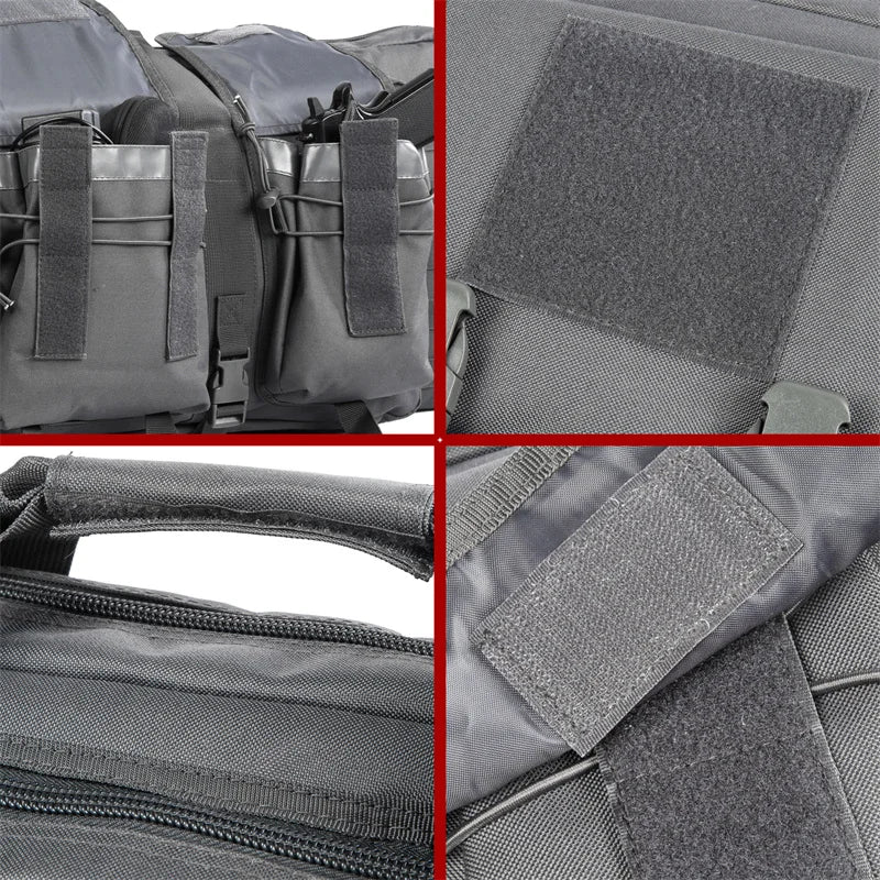 LQARMY Tactical Double Rifle Case Molle Sniper Gun Bag