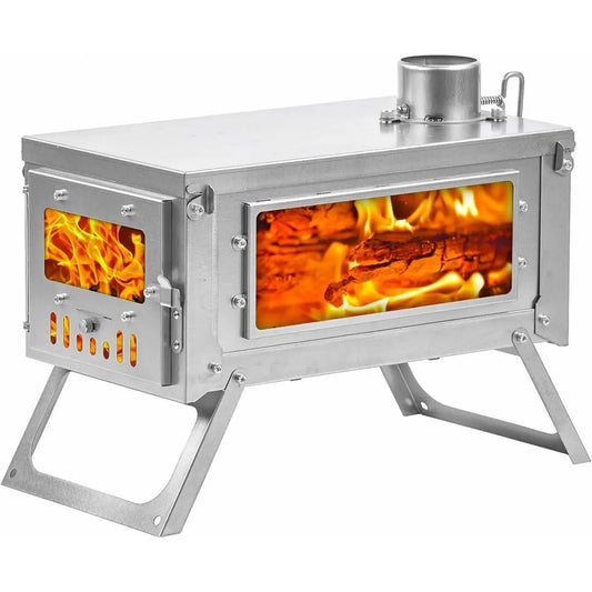 Titanium Stove Portable Folding Tent Ta1 Stove Slide Mini for Camping Backpacking Hunting Cooking 3.4lb