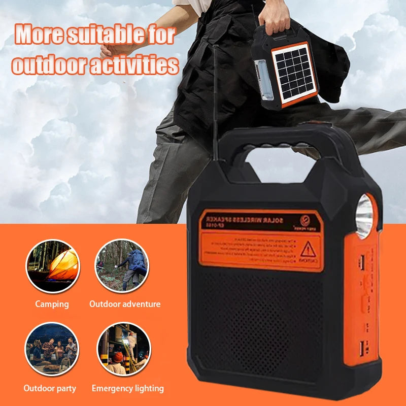 Portable Solar Lantern Radio 3600mAh Rechargeable Battery