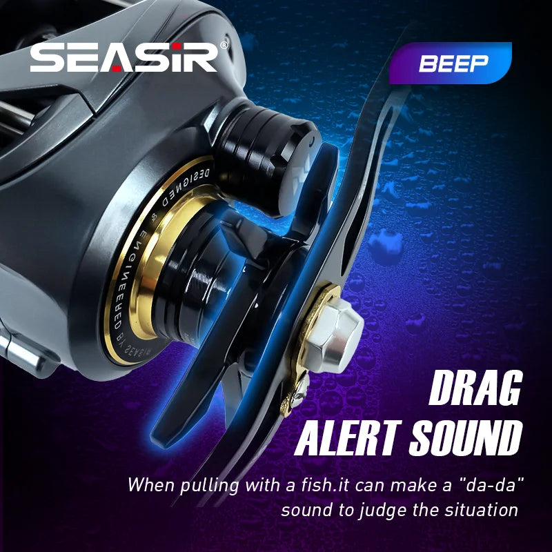 SeaSir Cast X Baitcasting Reel 7.3 To 1 Aluminum Spool