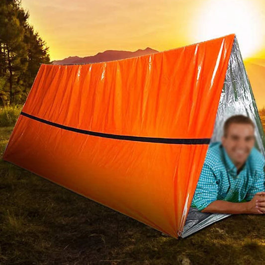 2-Pack Waterproof Thermal Bivy Sack Sleeping Bag for Outdoor Adventure