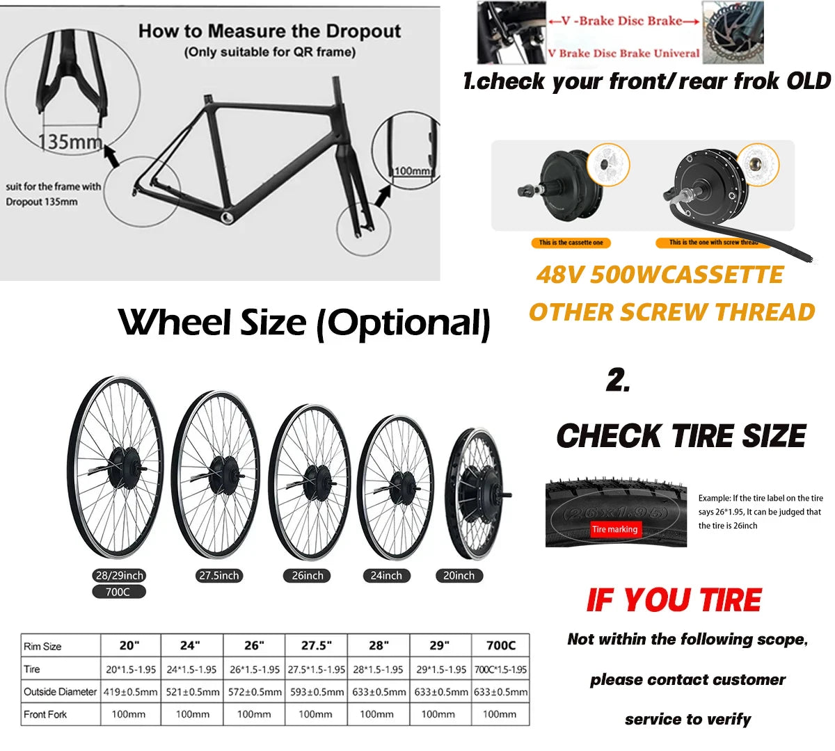 js 48V 250W 350W 500W Electric Bike Conversion Kit with 24AH Battery Front Rear Hub Motor Freewheel /Casset Wheel20 26 27.5 700