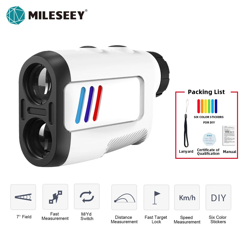 MiLESEEY PF210 Range Finder 600m Golf Laser CE FCC Certification