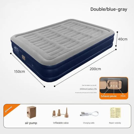 By Inflating Foldable Airbed Mattress With Built In Pump
