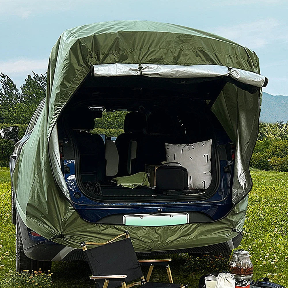 Outdoor Car Rear Tent With Canopy For Camping And Picnic