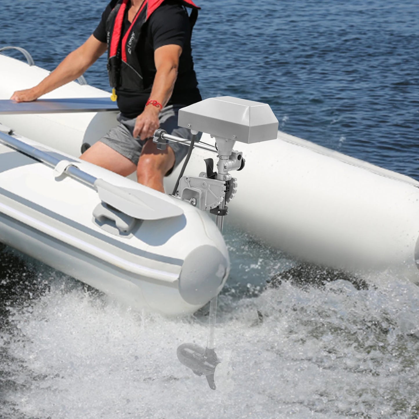 800-1500W LED Electric Outboard Motor 12-24V Display