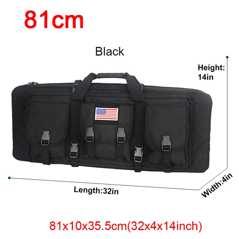 LQARMY Tactical Double Rifle Case Molle Sniper Gun Bag